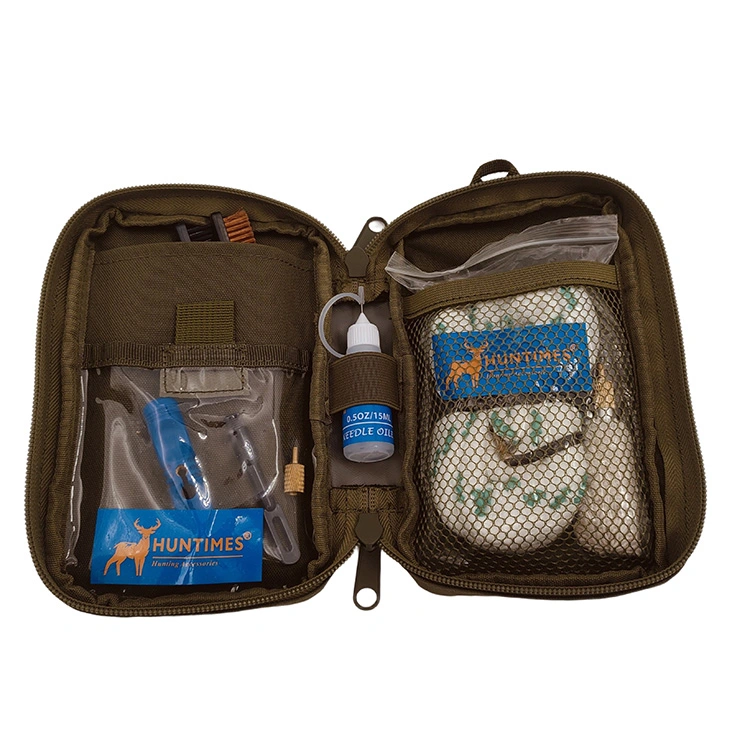 12GA Kit de limpieza de armas con bolsa y cuerda