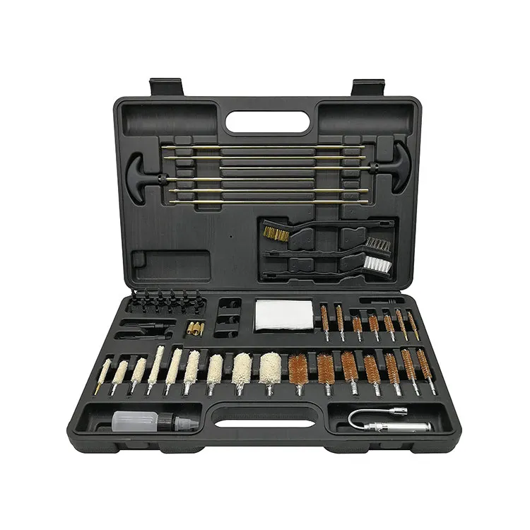¿Cuál es el equipo que necesitas para construir el kit esencial de limpieza de armas?